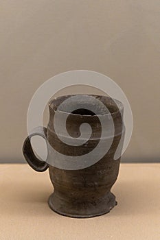 Grey pottery cup from early xia dynasty