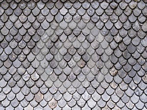 Grey Roof Tiles Background Pattern