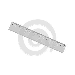 Grey ruler vector