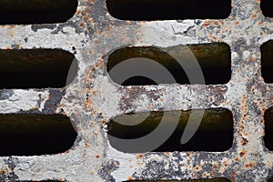 Grey Rust Storm Sewer Inlet Grate