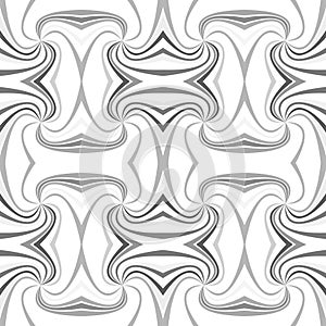 Grey seamless psychedelic abstract spiral ray burst stripe pattern background
