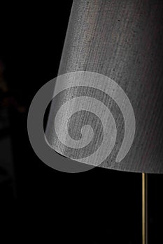 Grey silk design lampshade