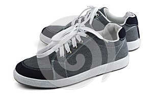 Grey sneakers photo