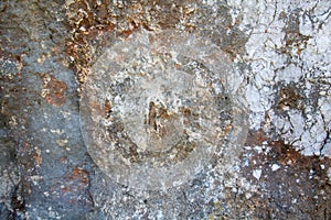 A grey stone of concrete, background