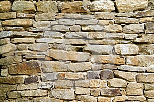 Grey stone wall background. Surface stone wall background.