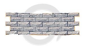 Grey Stone Wall Texture Background Illustration, vector design Generative AI