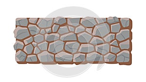 Grey Stone Wall Texture Seamless Vector, vector design Generative AI
