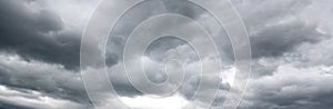 Grey storm clouds