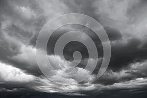 Grey storm clouds