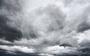 Grey storm clouds