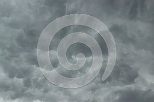 Grey Stratocumulus cloud formation, abstract.