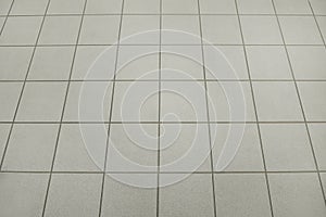 Grey tile floor background texture
