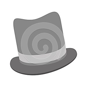 grey tophat icon