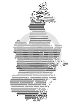 Relief Map of Tianjin Municipality