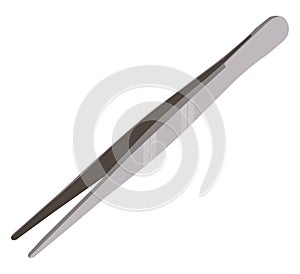 Grey tweezers, icon