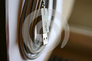 Grey USB wire