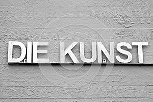 Grey version of DIE KUNST with different colors