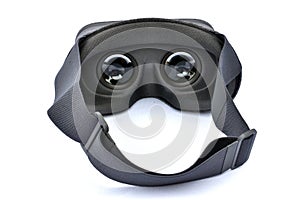Grey virtual reality headset