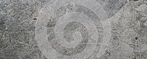 Grey wall stone background, grey cement texture. Top view, flat lay