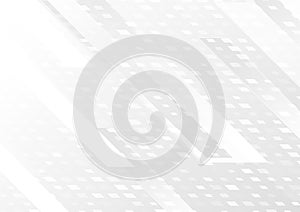 Grey white minimal abstract geometric tech background