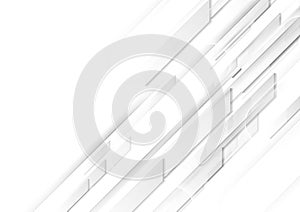 Grey white minimal abstract geometric tech background