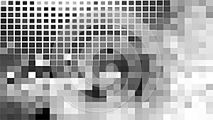 Grey and White Square Mosaic Background