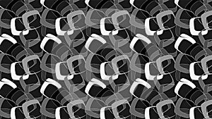 Grey and white squares repeating pattern over black background