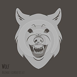Grey Wolf Silhouette