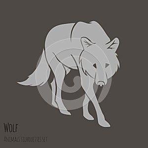 Grey Wolf Silhouette