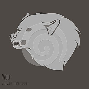 Grey Wolf Silhouette