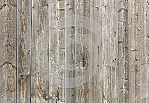 Grey wooden background.An old weathered wooden fence