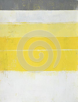 Grey and Yellow Abstract Art Painting