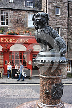 Greyfriars Bobby statue in Edinburgh