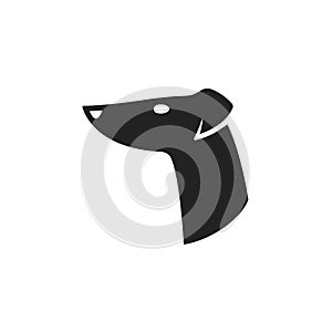 Greyhound head logo