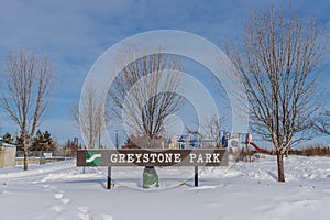 Greystone Park in Saskatoon, Canada