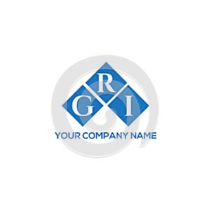 GRI letter logo design on white background. GRI creative initials letter logo concept. GRI letter design