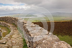 Grianan of Aileach or Greenan Fort. Inishowen. county Donegal. Ireland