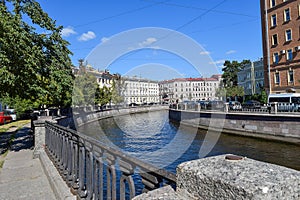 The Griboyedov canal embankment