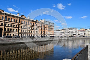 The Griboyedov canal embankment in St.Petersburg