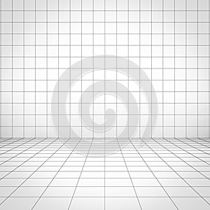 Grid background perspective view
