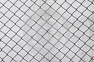 Grid cell background old rusty metal mesh wire