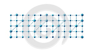 Grid of Connected Nodes Vector Background for Digital Network, vector design Generative AI