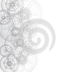 Grid and gears 02b white