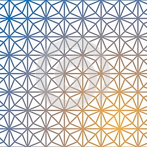 Grid geometric vector pattern. Geometric cube, Star effect.