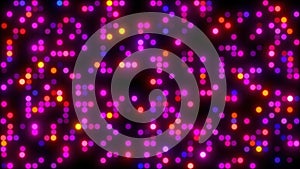 Grid of glowing circles