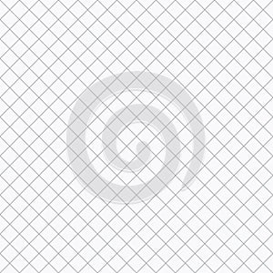 Grid gray vector seamless texture. Similar to paper. Geometric repeatable simple striped pattern