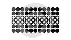 Grid of Intersecting Dots Abstract Pattern, vector design Generative AI