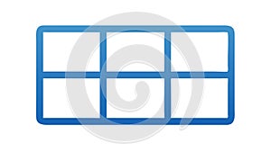 Grid Layout Icon, Structured Display, Data Presentation Vector Design Generative AI