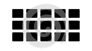 Grid Layout Icon for Tables, Spreadsheets, and UI Design. vector design Generative AI