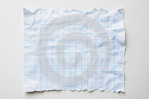 Grid math paper texture white background.